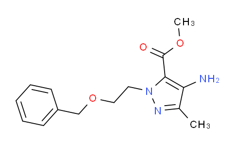 CAS No. 1351386-06-5, Methyl 4-amino-1-(2-(benzyloxy)ethyl)-3-methyl-1H-pyrazole-5-carboxylate