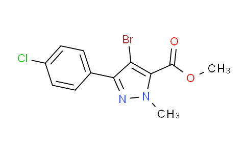 CAS No. 175711-53-2, Methyl 4-bromo-3-(4-chlorophenyl)-1-methyl-1H-pyrazole-5-carboxylate