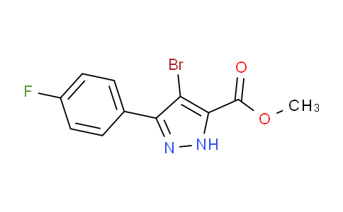 CAS No. 1350465-88-1, Methyl 4-bromo-3-(4-fluorophenyl)-1H-pyrazole-5-carboxylate