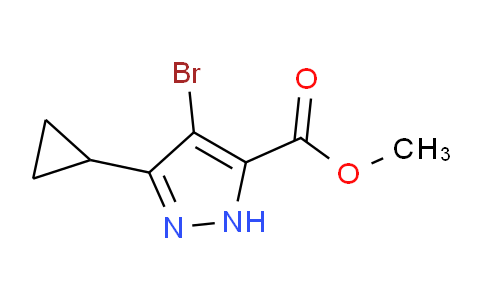 CAS No. 1291275-80-3, Methyl 4-bromo-3-cyclopropyl-1H-pyrazole-5-carboxylate