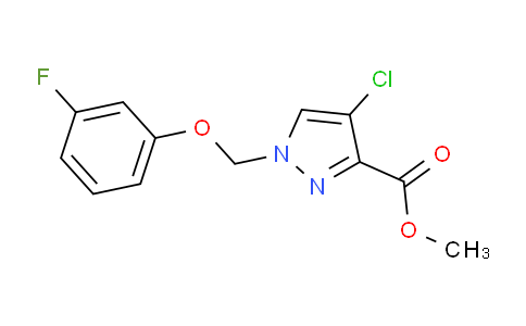 CAS No. 1170483-71-2, Methyl 4-chloro-1-((3-fluorophenoxy)methyl)-1H-pyrazole-3-carboxylate