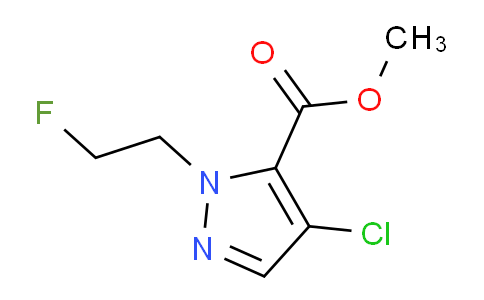 CAS No. 1429417-55-9, Methyl 4-chloro-1-(2-fluoroethyl)-1H-pyrazole-5-carboxylate