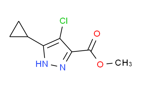 CAS No. 1291177-21-3, Methyl 4-chloro-5-cyclopropyl-1H-pyrazole-3-carboxylate
