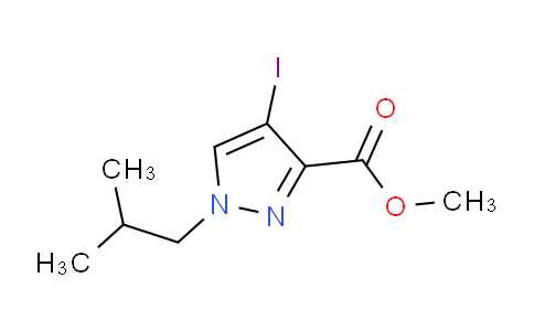 CAS No. 1354706-71-0, Methyl 4-iodo-1-isobutyl-1H-pyrazole-3-carboxylate