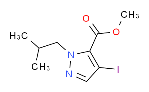 CAS No. 1354706-00-5, Methyl 4-iodo-1-isobutyl-1H-pyrazole-5-carboxylate