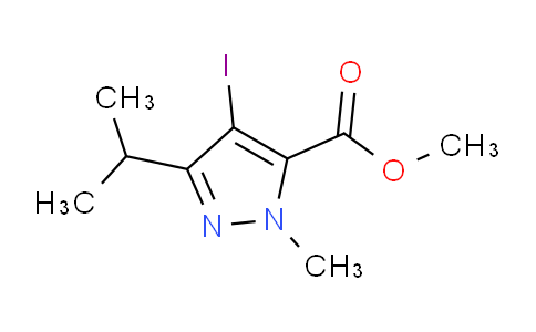 CAS No. 1354703-82-4, Methyl 4-iodo-3-isopropyl-1-methyl-1H-pyrazole-5-carboxylate