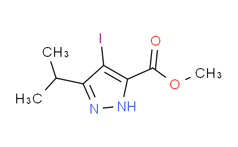 CAS No. 1290962-37-6, Methyl 4-iodo-3-isopropyl-1H-pyrazole-5-carboxylate