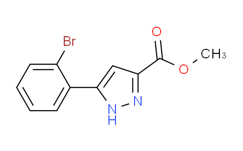 CAS No. 1035235-11-0, Methyl 5-(2-bromophenyl)-1H-pyrazole-3-carboxylate