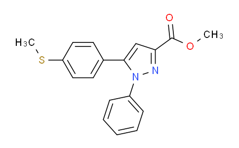 CAS No. 640727-84-0, Methyl 5-(4-(methylthio)phenyl)-1-phenyl-1H-pyrazole-3-carboxylate
