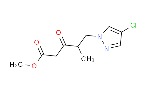 CAS No. 1229623-93-1, Methyl 5-(4-chloro-1H-pyrazol-1-yl)-4-methyl-3-oxopentanoate