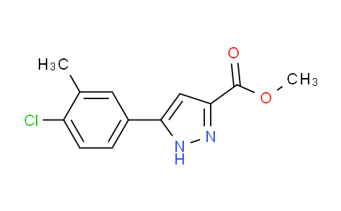 CAS No. 192702-05-9, Methyl 5-(4-chloro-3-methylphenyl)-1H-pyrazole-3-carboxylate
