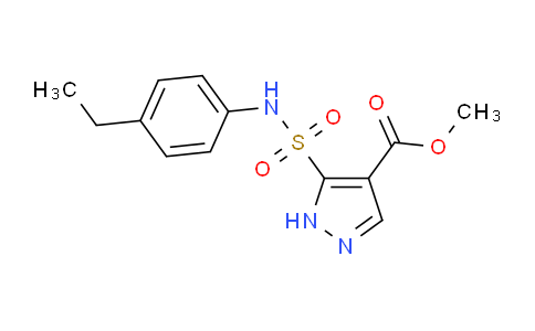 CAS No. 1037289-09-0, Methyl 5-(N-(4-ethylphenyl)sulfamoyl)-1H-pyrazole-4-carboxylate