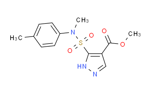 CAS No. 1260995-46-7, Methyl 5-(N-methyl-N-(p-tolyl)sulfamoyl)-1H-pyrazole-4-carboxylate