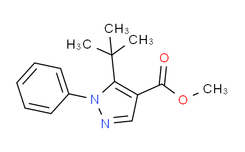 CAS No. 1150164-50-3, Methyl 5-(tert-butyl)-1-phenyl-1H-pyrazole-4-carboxylate