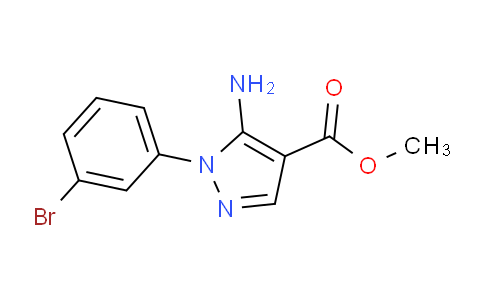 CAS No. 1416345-68-0, Methyl 5-amino-1-(3-bromophenyl)-1H-pyrazole-4-carboxylate