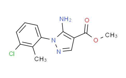 CAS No. 1416345-79-3, Methyl 5-amino-1-(3-chloro-2-methylphenyl)-1H-pyrazole-4-carboxylate