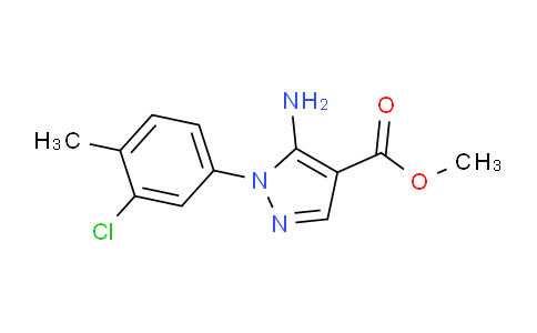 CAS No. 1264049-59-3, Methyl 5-amino-1-(3-chloro-4-methylphenyl)-1H-pyrazole-4-carboxylate