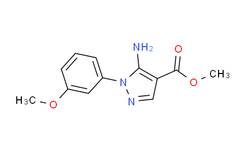 CAS No. 1416341-45-1, Methyl 5-amino-1-(3-methoxyphenyl)-1H-pyrazole-4-carboxylate