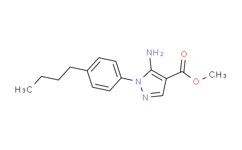 CAS No. 1416346-08-1, Methyl 5-amino-1-(4-butylphenyl)-1H-pyrazole-4-carboxylate