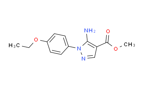CAS No. 1416344-41-6, Methyl 5-amino-1-(4-ethoxyphenyl)-1H-pyrazole-4-carboxylate