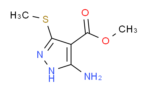 CAS No. 117717-02-9, Methyl 5-amino-3-(methylthio)-1H-pyrazole-4-carboxylate