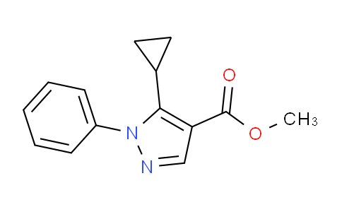 CAS No. 1150164-48-9, Methyl 5-cyclopropyl-1-phenyl-1H-pyrazole-4-carboxylate