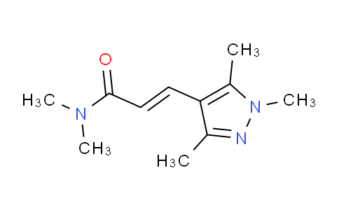 CAS No. 1004644-18-1, N,N-Dimethyl-3-(1,3,5-trimethyl-1H-pyrazol-4-yl)acrylamide