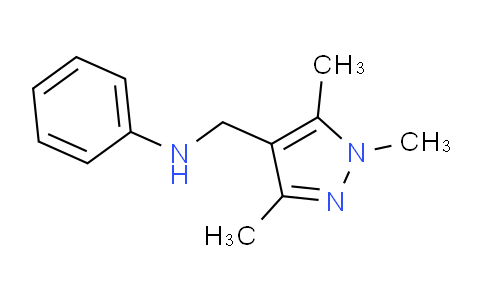 CAS No. 1152894-90-0, N-((1,3,5-Trimethyl-1H-pyrazol-4-yl)methyl)aniline