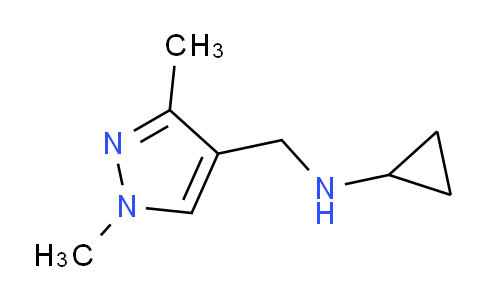 CAS No. 1170202-73-9, N-((1,3-Dimethyl-1H-pyrazol-4-yl)methyl)cyclopropanamine