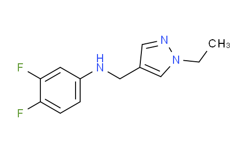 CAS No. 1006340-59-5, N-((1-Ethyl-1H-pyrazol-4-yl)methyl)-3,4-difluoroaniline