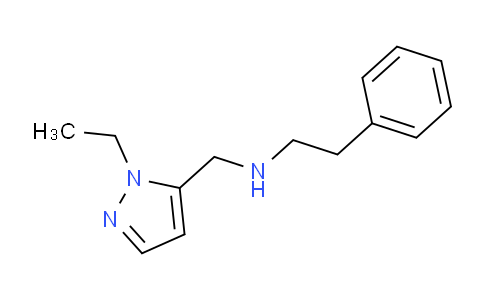CAS No. 1004194-30-2, N-((1-Ethyl-1H-pyrazol-5-yl)methyl)-2-phenylethanamine
