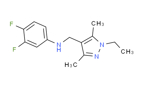 CAS No. 1170876-71-7, N-((1-Ethyl-3,5-dimethyl-1H-pyrazol-4-yl)methyl)-3,4-difluoroaniline