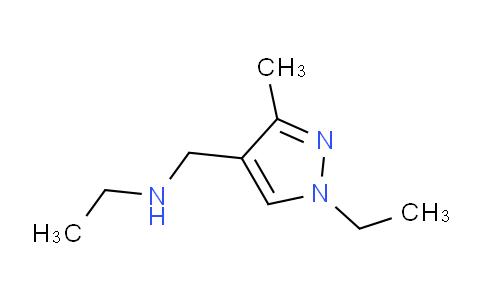 CAS No. 956440-75-8, N-((1-Ethyl-3-methyl-1H-pyrazol-4-yl)methyl)ethanamine