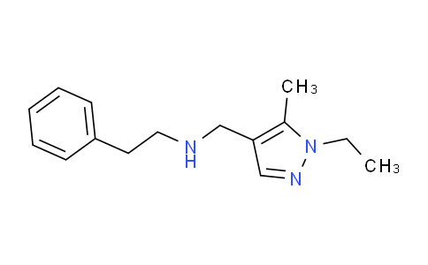CAS No. 1006353-22-5, N-((1-Ethyl-5-methyl-1H-pyrazol-4-yl)methyl)-2-phenylethanamine