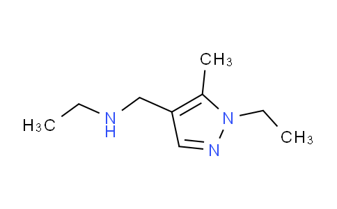 CAS No. 956935-38-9, N-((1-Ethyl-5-methyl-1H-pyrazol-4-yl)methyl)ethanamine