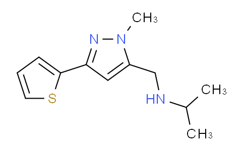 1365956-95-1 | N-((1-Methyl-3-(thiophen-2-yl)-1H-pyrazol-5-yl)methyl)propan-2-amine