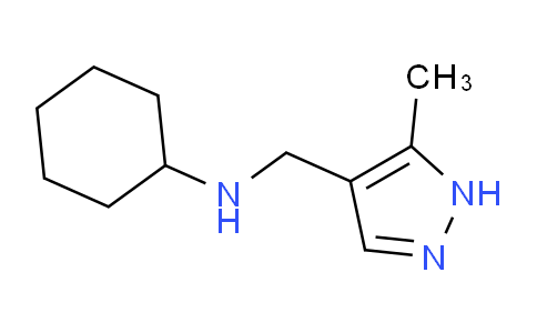 CAS No. 1153884-15-1, N-((5-Methyl-1H-pyrazol-4-yl)methyl)cyclohexanamine