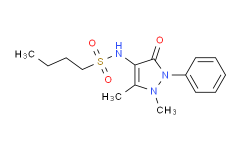 CAS No. 895767-41-6, N-(1,5-Dimethyl-3-oxo-2-phenyl-2,3-dihydro-4-pyrazolyl)butane-1-sulfonamide