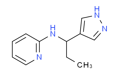 CAS No. 1365958-06-0, N-(1-(1H-Pyrazol-4-yl)propyl)pyridin-2-amine