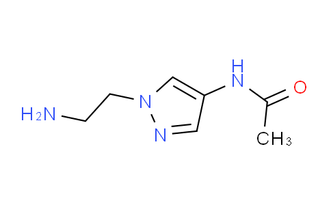 CAS No. 1185301-90-9, N-(1-(2-Aminoethyl)-1H-pyrazol-4-yl)acetamide