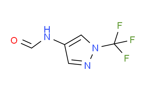 CAS No. 1706444-25-8, N-(1-(Trifluoromethyl)-1H-pyrazol-4-yl)formamide