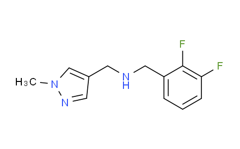 CAS No. 1006472-90-7, N-(2,3-Difluorobenzyl)-1-(1-methyl-1H-pyrazol-4-yl)methanamine