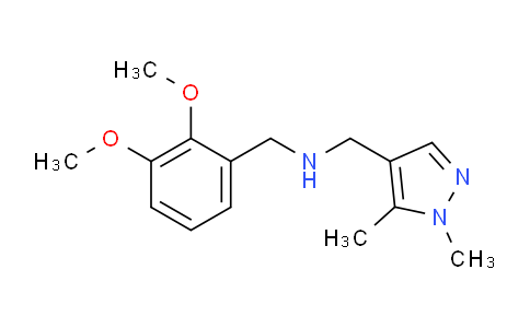 CAS No. 1006437-15-5, N-(2,3-Dimethoxybenzyl)-1-(1,5-dimethyl-1H-pyrazol-4-yl)methanamine