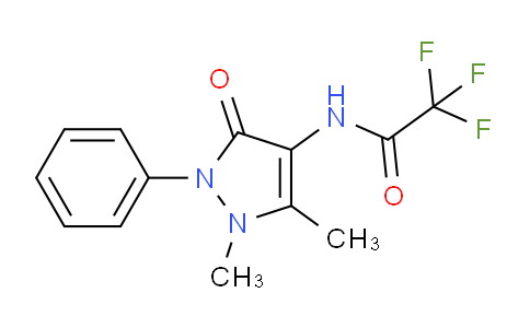 CAS No. 129476-61-5, N-(2,3-Dimethyl-5-oxo-1-phenyl-2,5-dihydro-1H-pyrazol-4-yl)-2,2,2-trifluoroacetamide