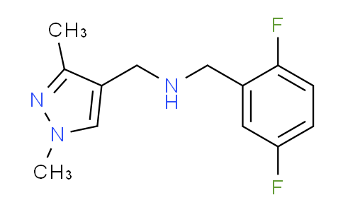 CAS No. 1006449-75-7, N-(2,5-Difluorobenzyl)-1-(1,3-dimethyl-1H-pyrazol-4-yl)methanamine
