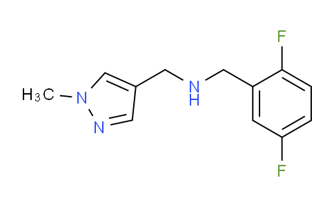 CAS No. 1006957-19-2, N-(2,5-Difluorobenzyl)-1-(1-methyl-1H-pyrazol-4-yl)methanamine