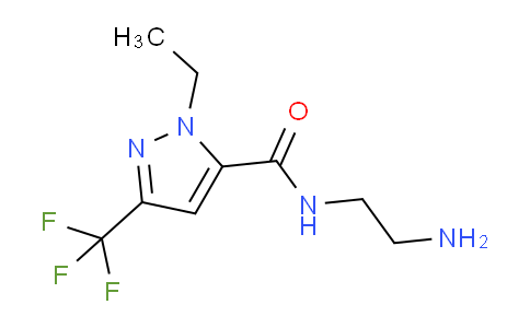 CAS No. 1001519-28-3, N-(2-Aminoethyl)-1-ethyl-3-(trifluoromethyl)-1H-pyrazole-5-carboxamide