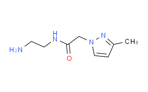 CAS No. 1006482-79-6, N-(2-Aminoethyl)-2-(3-methyl-1H-pyrazol-1-yl)acetamide