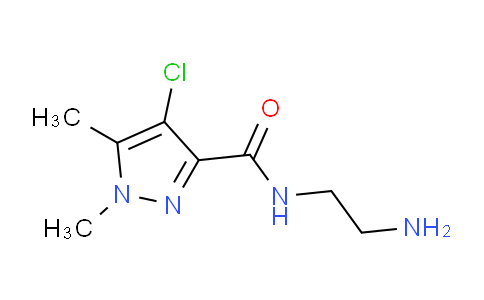CAS No. 1001519-21-6, N-(2-Aminoethyl)-4-chloro-1,5-dimethyl-1H-pyrazole-3-carboxamide