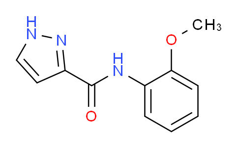 CAS No. 305346-11-6, N-(2-Methoxyphenyl)-1H-pyrazole-3-carboxamide